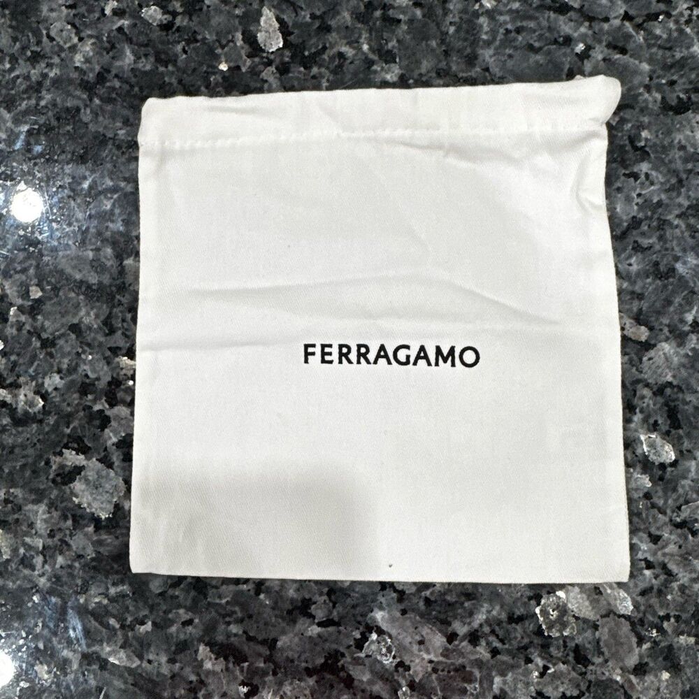 Salvatore Ferragamo Canvas Beige Dust Bag 15 X 13